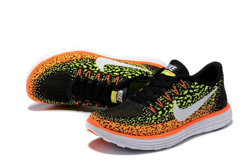 2016 Nike Free DN Distance Black Orange Fluorscent White Shoes - Click Image to Close