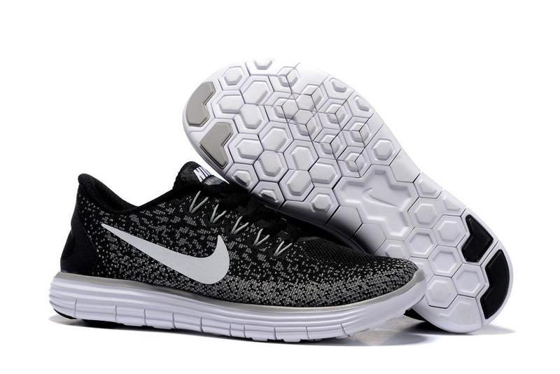 2016 Nike Free DN Distance Black White Women Shoes - Click Image to Close