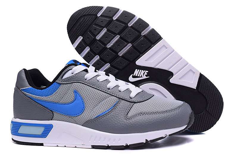 2016 Nike NightGazer Grey Blue White Shoes - Click Image to Close