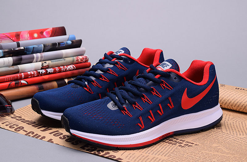 2016 Nike Zoom Pegasus 33 Deep Blue Red 