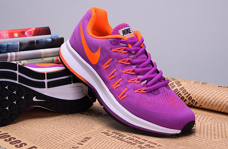 2016 Nike Zoom Pegasus 33 Women Purple Orange Shoes - Click Image to Close