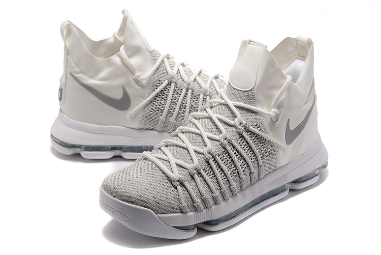 all white kd basketball shoes