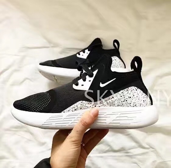 2017 Nike Lunarcharge premium LE Black White Shoes