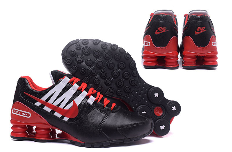 2017 Nike Shox Avenue Black Red White Shoes - Click Image to Close