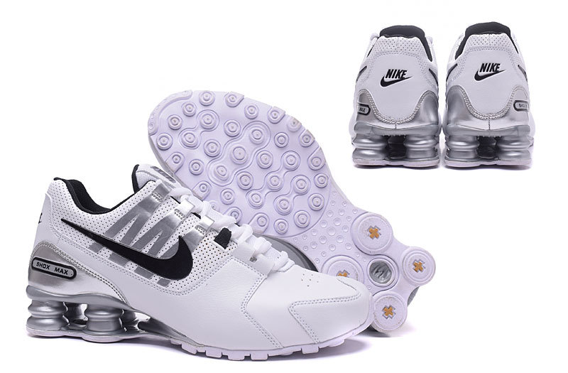 2017 Nike Shox Avenue White Silver Black Shoes