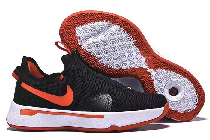 2020 Nike Paul George 4 Black Red White Shoes - Click Image to Close