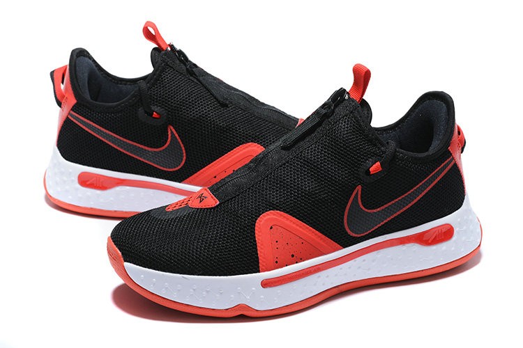 2020 Nike Paul George 4 Red Black White Shoes