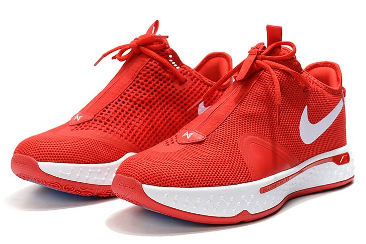 2020 Nike Paul George 4 University Red White Shoes