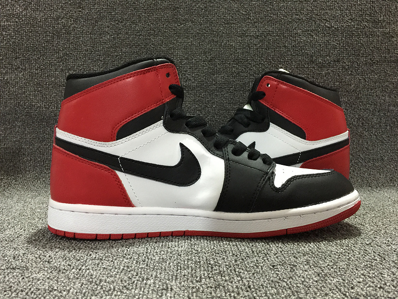 Air Jordan 1 OG Black Toe Black White Red Shoes