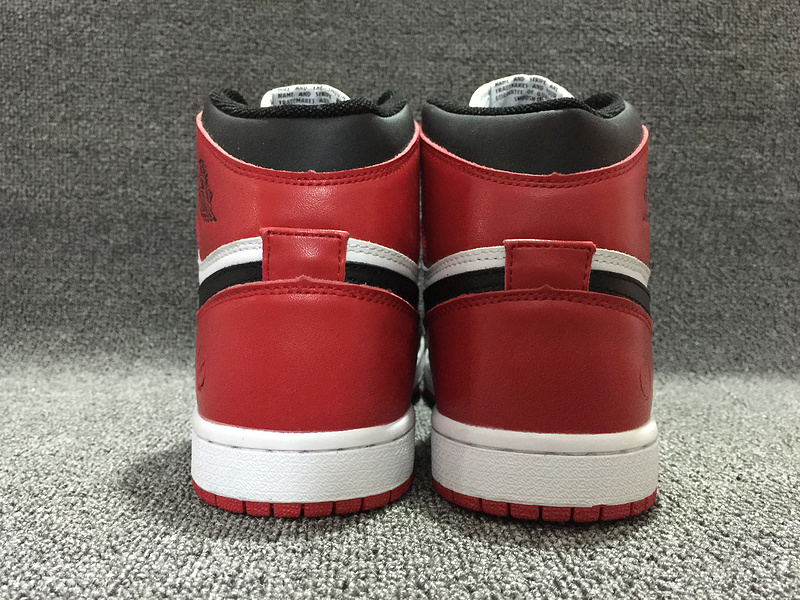 Air Jordan 1 OG Black Toe Black White Red Shoes - Click Image to Close