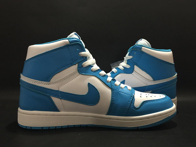 Air Jordan 1 GS UNC Blue White Shoes - Click Image to Close