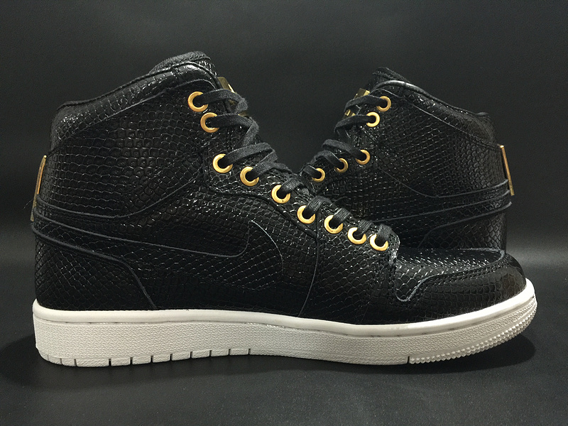 Air Jordan 1 Pinnacle Black Gold Shoes