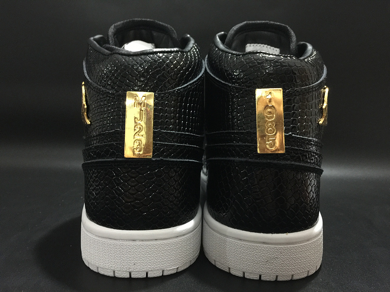 Air Jordan 1 Pinnacle Black Gold Shoes