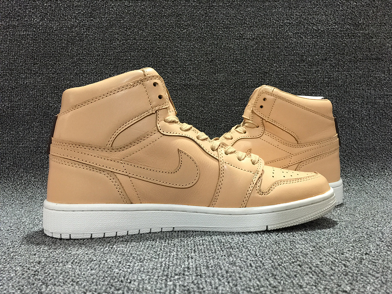 Air Jordan 1 Pinnacle Tan Shoes - Click Image to Close