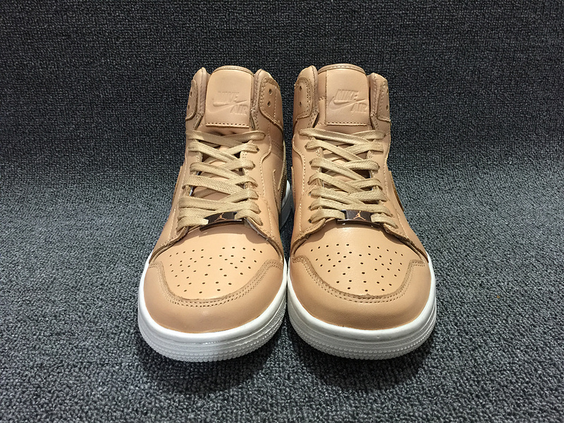 Air Jordan 1 Pinnacle Tan Shoes - Click Image to Close