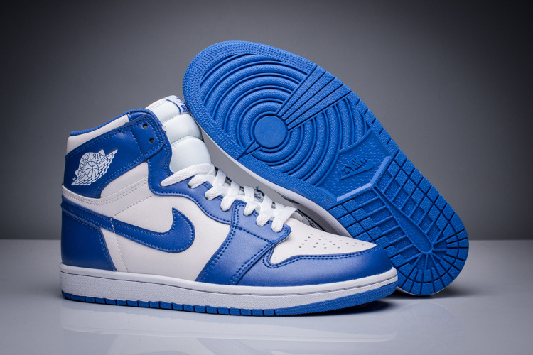 Air Jordan 1 Retro High OG UNC Dark Powder Blue White - Click Image to Close