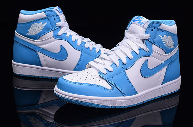 Air Jordan 1 Retro OG High UNC White Powder Blue - Click Image to Close