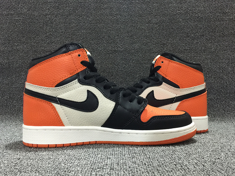 Air Jordan 1 Shattered Backboard Black Orange White - Click Image to Close