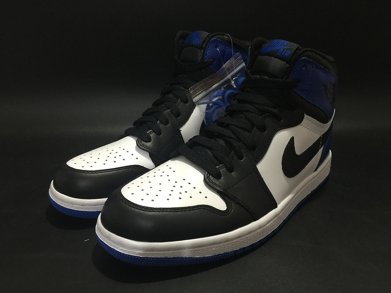 Air Jordan 1 x Fragment Design Black White Blue Shoes