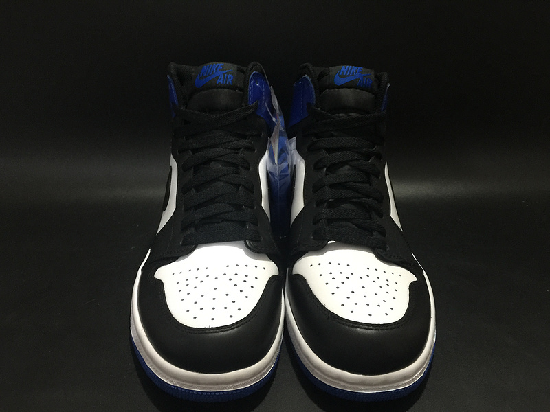 Air Jordan 1 x Fragment Design Black White Blue Shoes - Click Image to Close