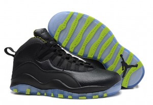 Air Jordan 10 X Retro Black Cool Grey Anthracite Venom Green