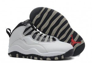 Air Jordan 10 X Retro White Black Light Steel Grey Varsity Red