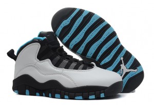 Air Jordan 10 X Retro White Dark Powder Blue Black