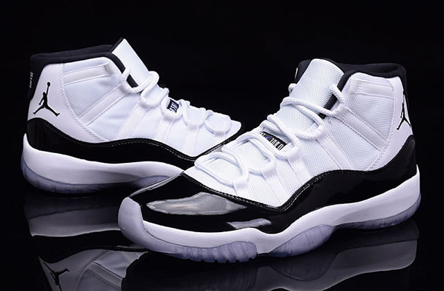 Air Jordan 11 Concord AJ11 White Black - Click Image to Close