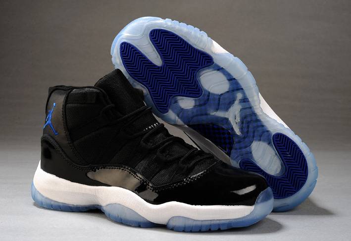 Air Jordan 11 GS Black Varsity Royal White - Click Image to Close