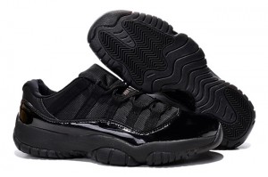 Air Jordan 11 Low Wedding Custom All Black - Click Image to Close