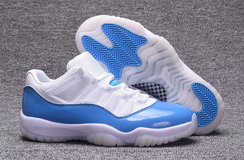 Air Jordan 11 Low White Colubmia Blue - Click Image to Close