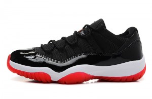 Air Jordan 11 Retro Low Black Varsity Red - Click Image to Close