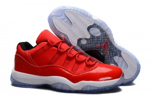 Air Jordan 11 Retro Low Red PE Carmelo Anthony Red White - Click Image to Close