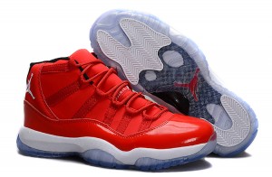 Air Jordan 11 Retro Red PE Carmelo Anthony Red White - Click Image to Close