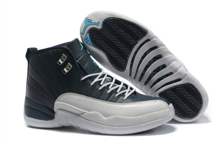 Air Jordan 12 Retro Obsidian White French Blue University Blue For Sale