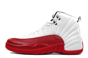 Air Jordan 12 Retro White Varsity Red Black