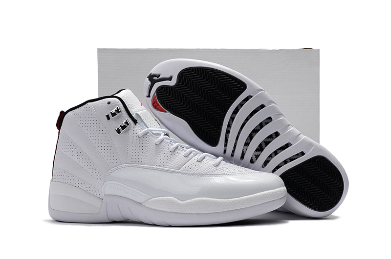 Air Jordan 12 Rising Sun White Varsity Red Black