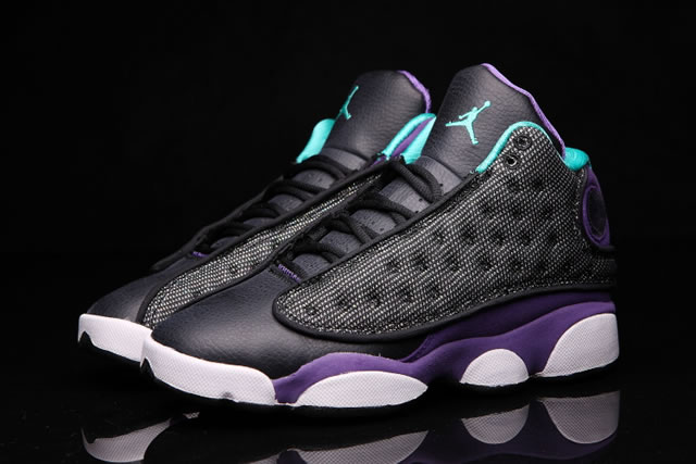 Air Jordan 13 GS Grape AJ13 Black Purple - Click Image to Close