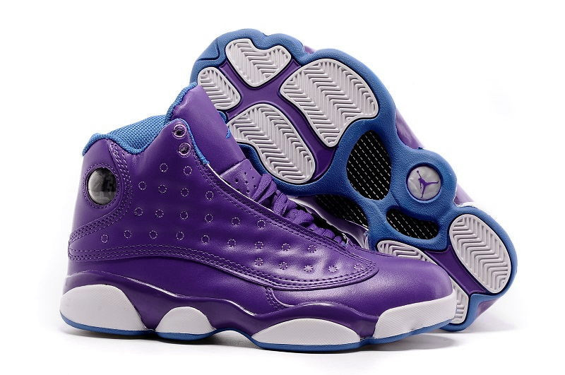 Air Jordan 13 GS Purple Blue Shoes - Click Image to Close