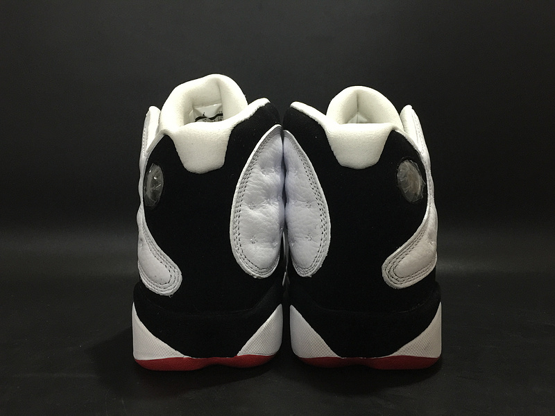 Air Jordan 13 He Got Game White Black Red Shoes - Click Image to Close
