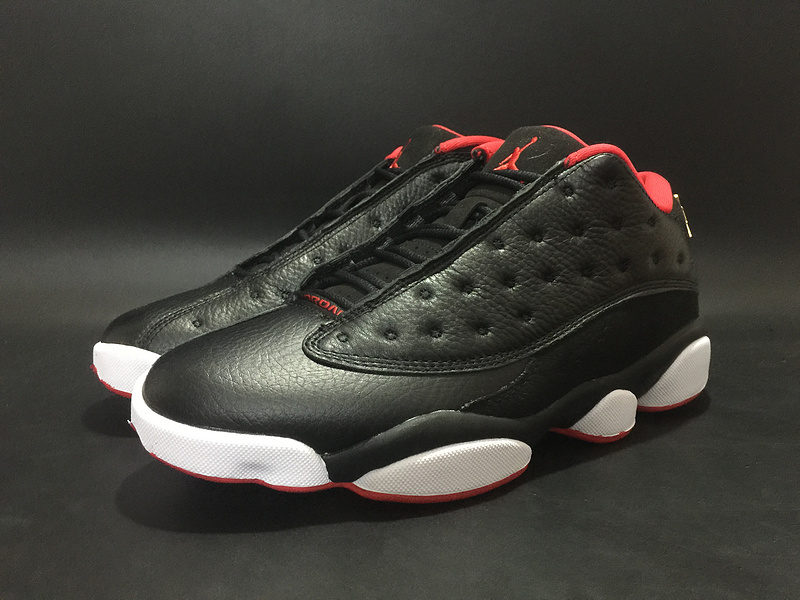 Air Jordan 13 Low Bred Black Red All Star Shoes - Click Image to Close