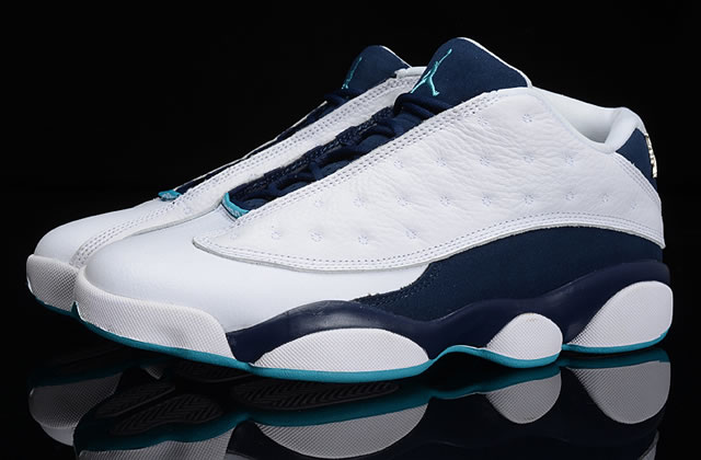 Air Jordan 13 Low Hornets White Purple