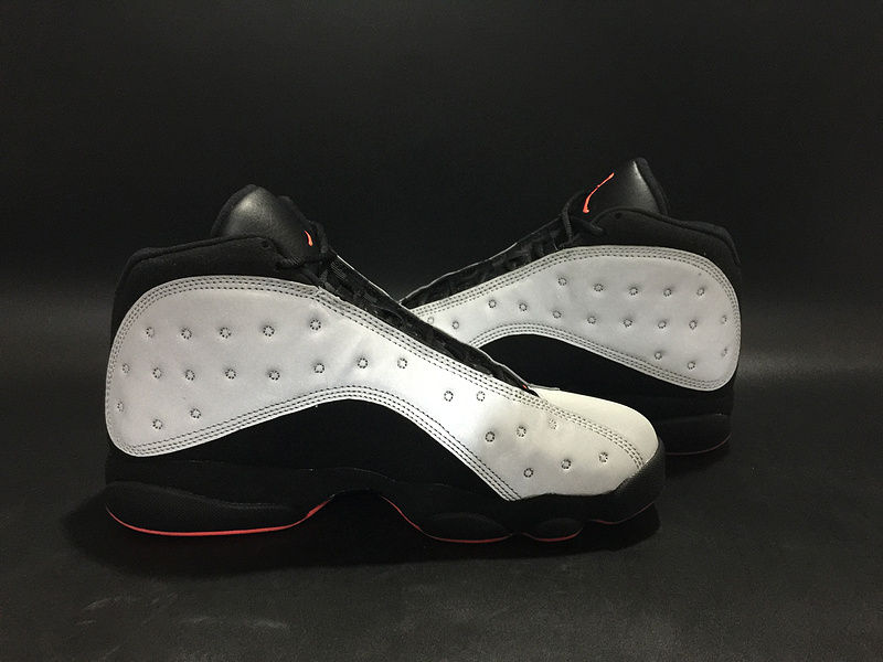 Air Jordan 13 Reflective White Black Red Shoes