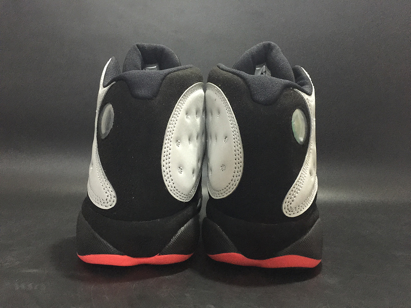 Air Jordan 13 Reflective White Black Red Shoes - Click Image to Close