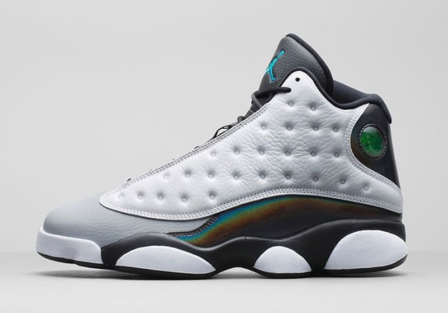 Air Jordan 13 Retro Barons Hologram Wolf Grey - Click Image to Close