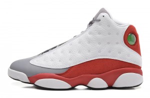 Air Jordan 13 Retro Grey Toe White Black True Red Cement Grey - Click Image to Close