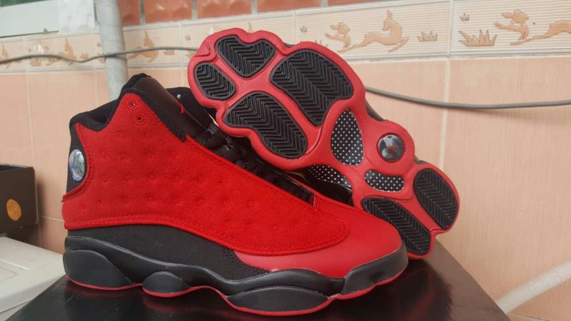 Air Jordan 13 Wool Red Black - Click Image to Close