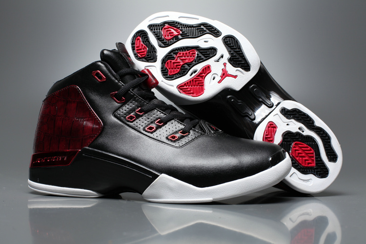 Air Jordan 17 Bulls Black Gym Red White - Click Image to Close