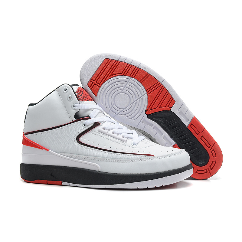 Air Jordan 2 Breathable High White Red 329 - Click Image to Close