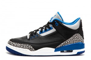 Air Jordan 3 Retro Sport Blue Black Sport Blue Wolf Grey - Click Image to Close